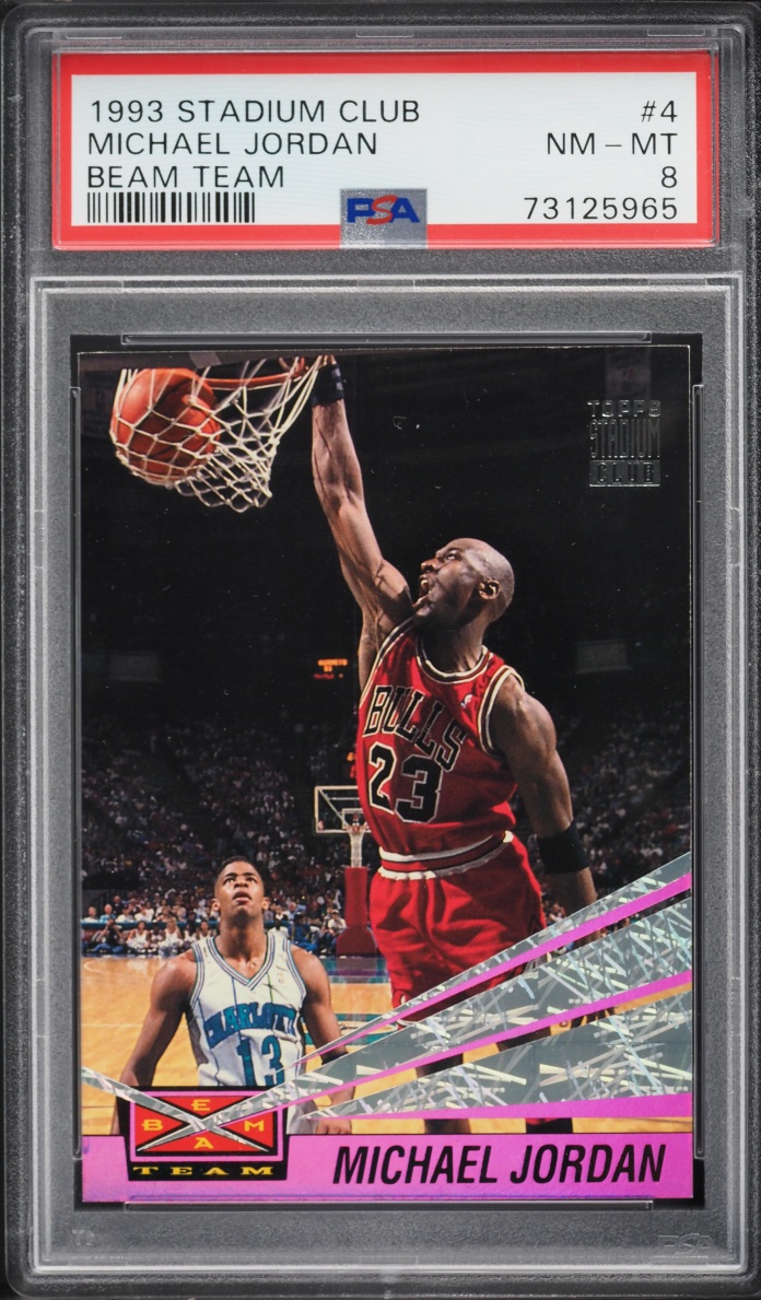 1993 Stadium Club Beam Team Michael Jordan #4 PSA 8 NM-MT