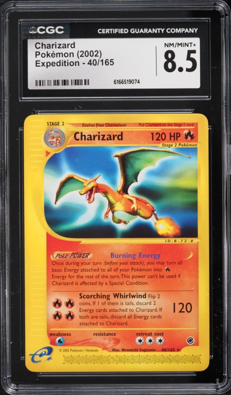 1997 Pokemon Japanese Topsun Blue Back No Number Charizard PSA 10