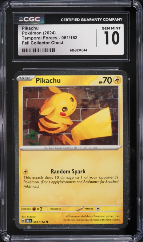 2024 Pokemon Scarlet & Violet Paldean Fates Pikachu #018 PSA 10