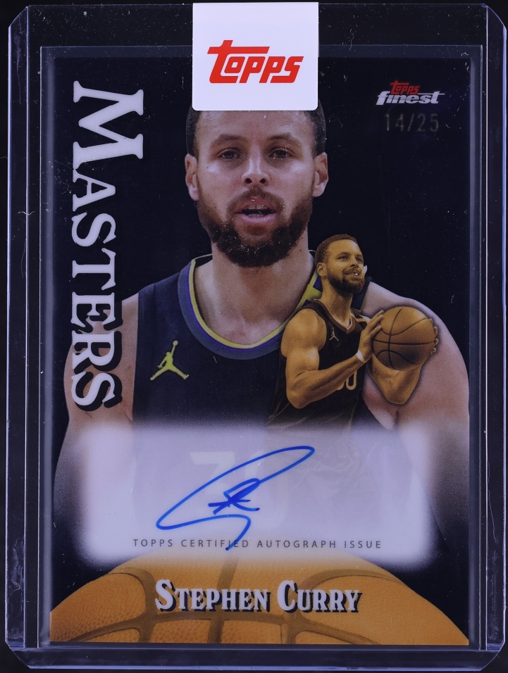 2024 Finest Masters Black Refractor Stephen Curry AUTO /25 #MA-SC