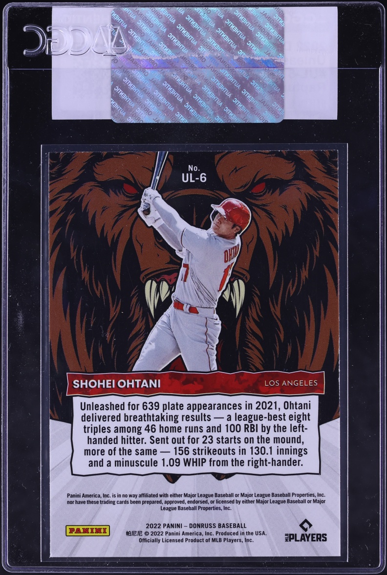 2022 Donruss Unleashed Rapture Shohei Ohtani #UL-6 CGC AUTH