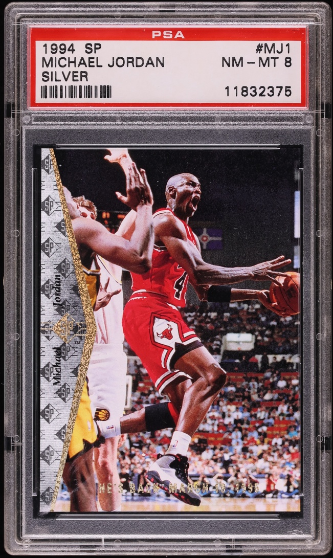 1994 SP Silver Michael Jordan #MJ1 PSA 8 NM-MT