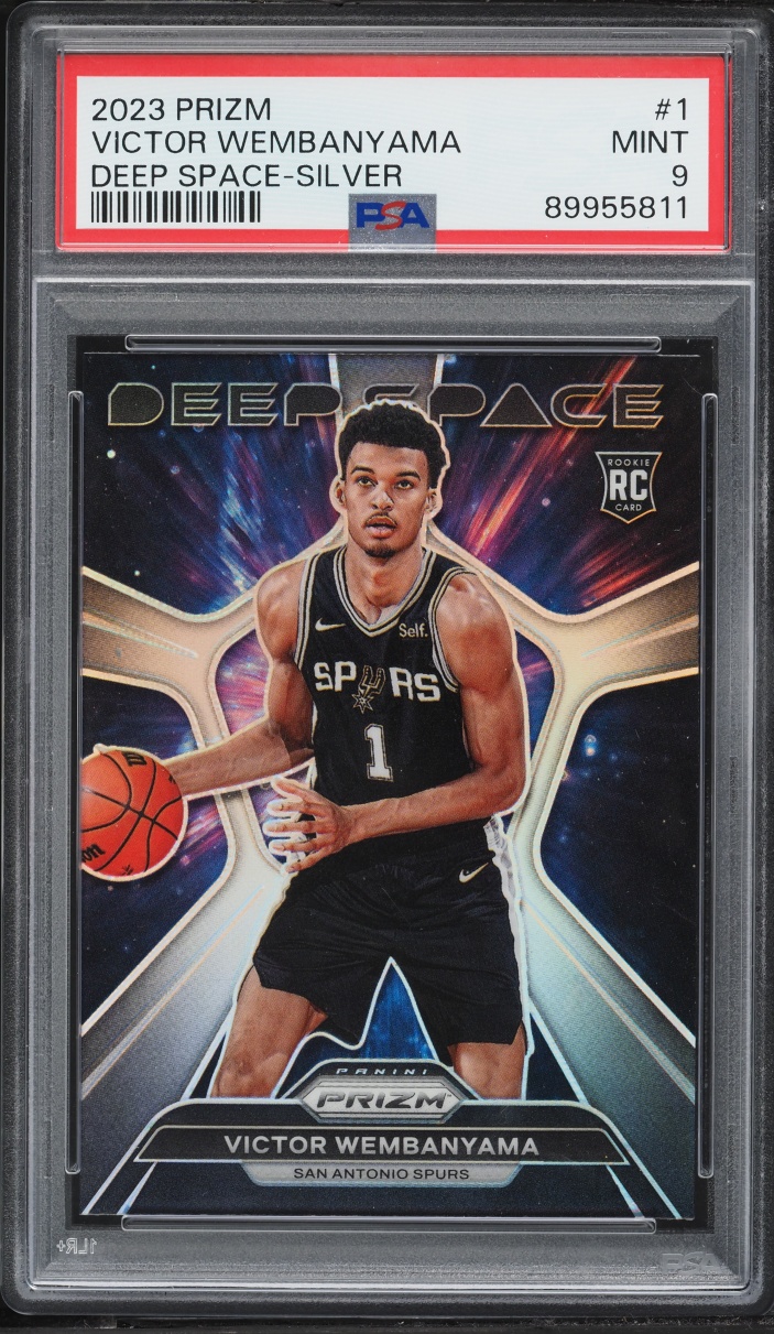 2023 Panini Prizm Deep Space Silver Victor Wembanyama ROOKIE #1 PSA 9 MINT