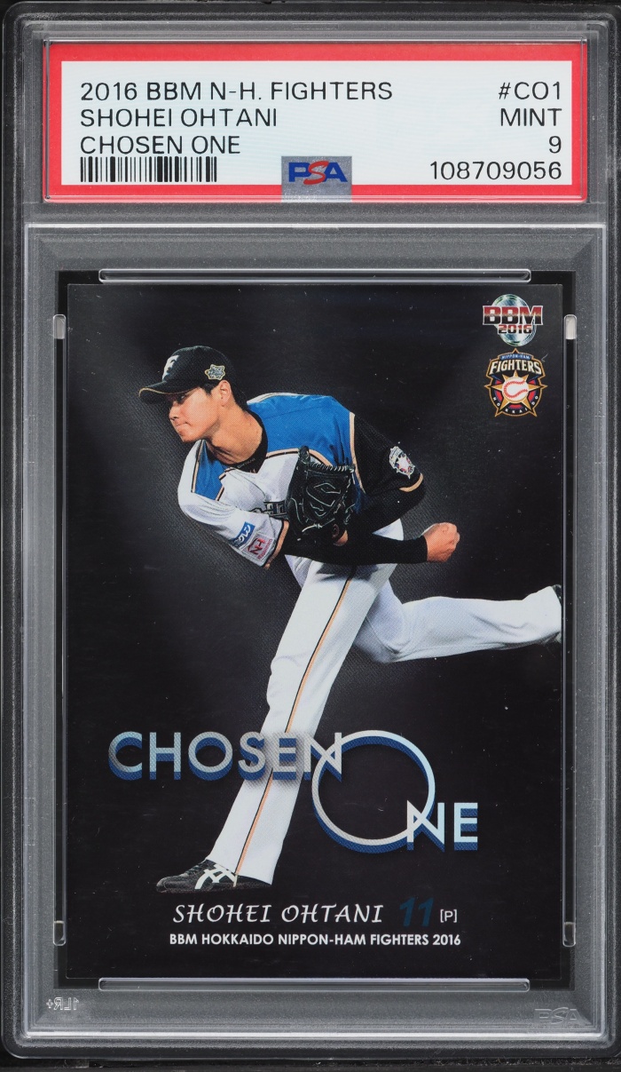 2016 BBM Hokkaido Nippon Ham Fighters Chosen One Shohei Ohtani #CO1 PSA 9 MINT