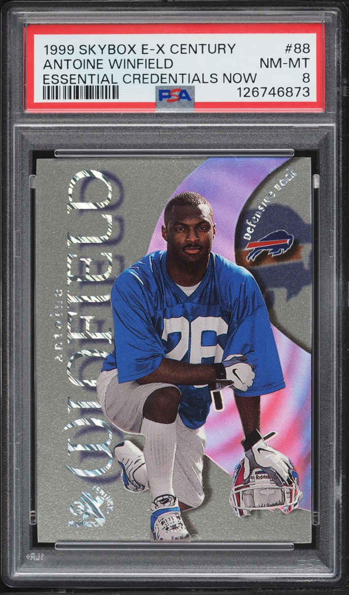 1999 Skybox E-X Century Essential Credentials Now Antoine Winfield ROOKIE /88 #88 PSA 8 NM-MT