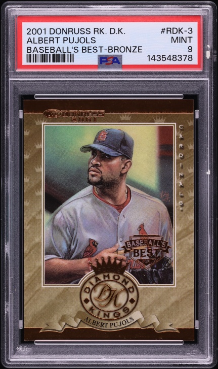 2001 Bowman's Best Albert Pujols ROOKIE /2999 #174 PSA 9 MINT on