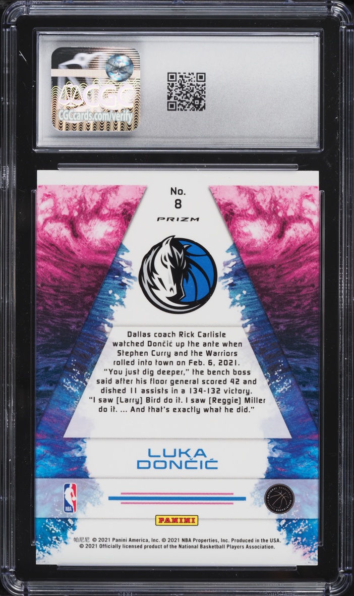 2020 Panini Flux Full Capacity Luka Doncic #8 CGC 10 GEM MINT