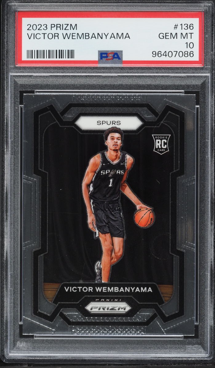 2023 Panini Prizm Victor Wembanyama ROOKIE #136 PSA 10 GEM MINT