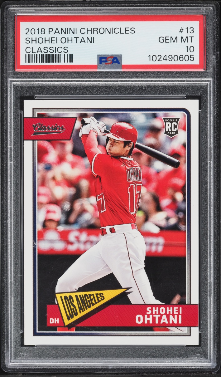 2018 Panini Chronicles Classics Shohei Ohtani ROOKIE #13 PSA 10 GEM MINT