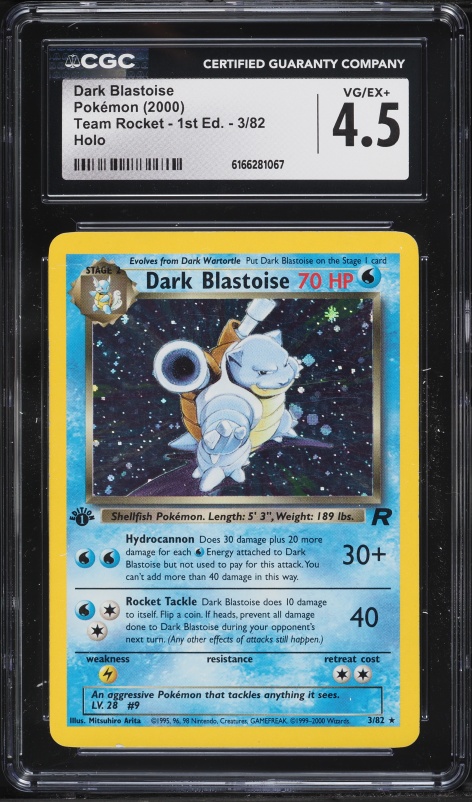 pokemon cards dark blastoise  (Non-Holo) WOW!! 1ST ED DARK BLASTOISE