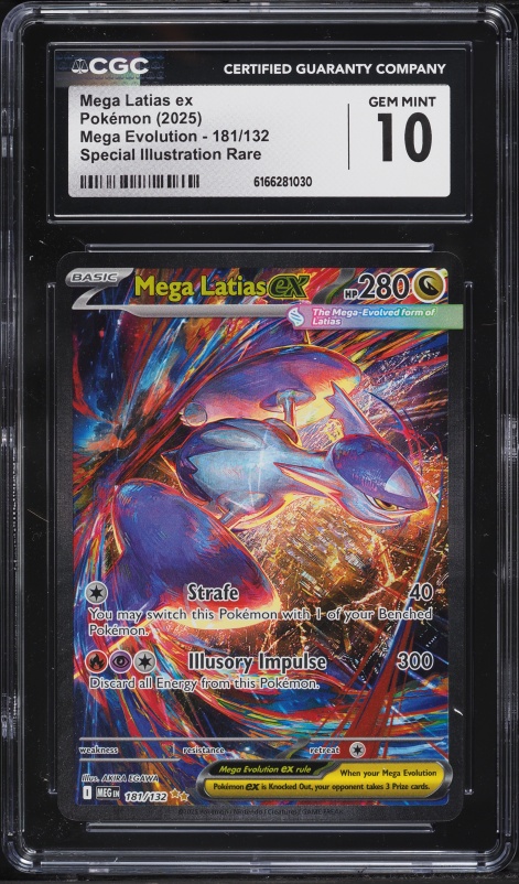2025 Pokemon Mega Evolution SIR Mega Latias ex #181 PSA 10 GEM