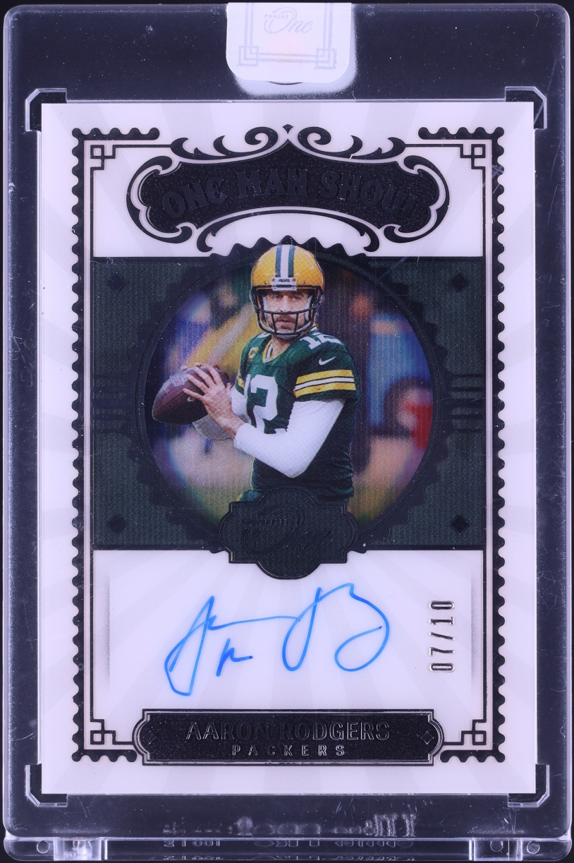 2021 Panini One Man Show Aaron Rodgers AUTO /10 #157