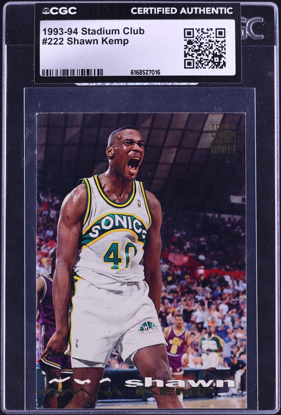 1993 Stadium Club Shawn Kemp #222 CGC AUTH