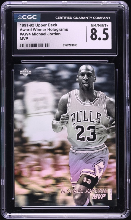 1991 Upper Deck Award Winner Holograms MVP Michael Jordan #AW4 CGC 8.5 NM-MT+