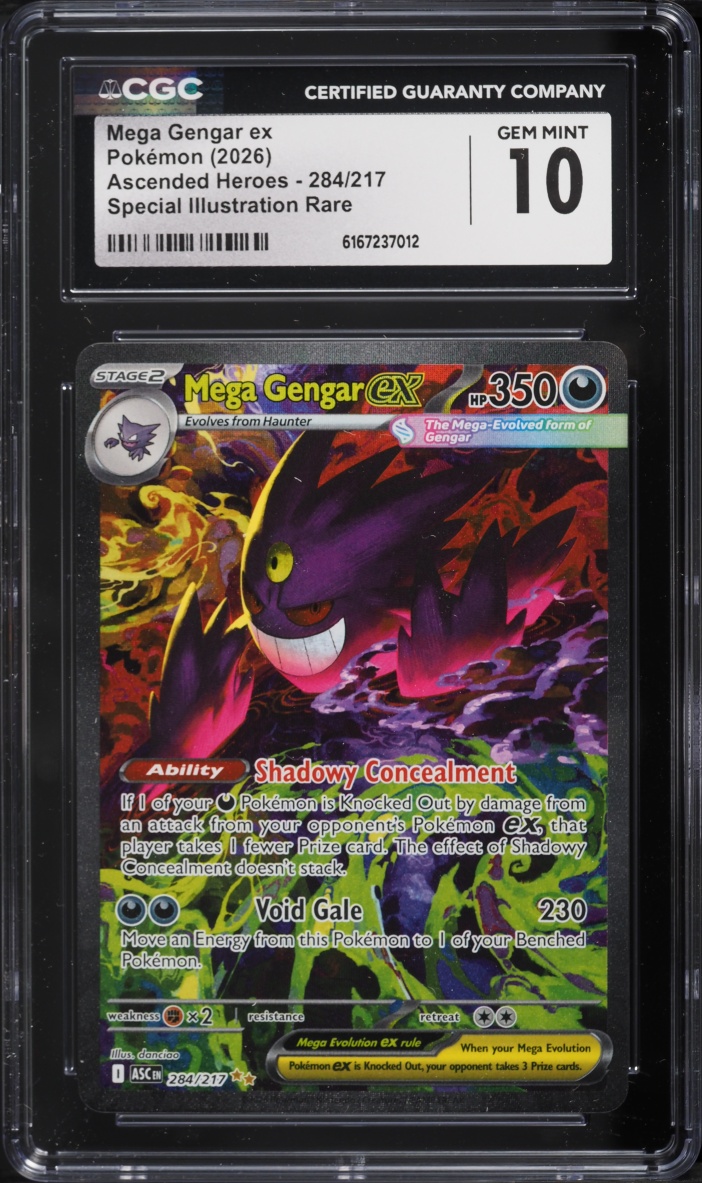 2026 Pokemon Mega Evolution Ascended Heroes SIR Mega Gengar ex #284 CGC 10 GEM MINT