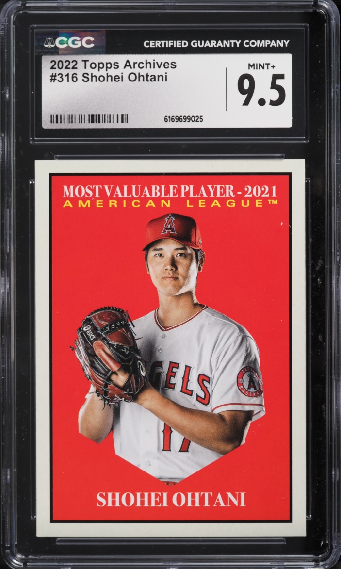 2022 Topps Archives Shohei Ohtani #316 CGC 9.5 MINT+