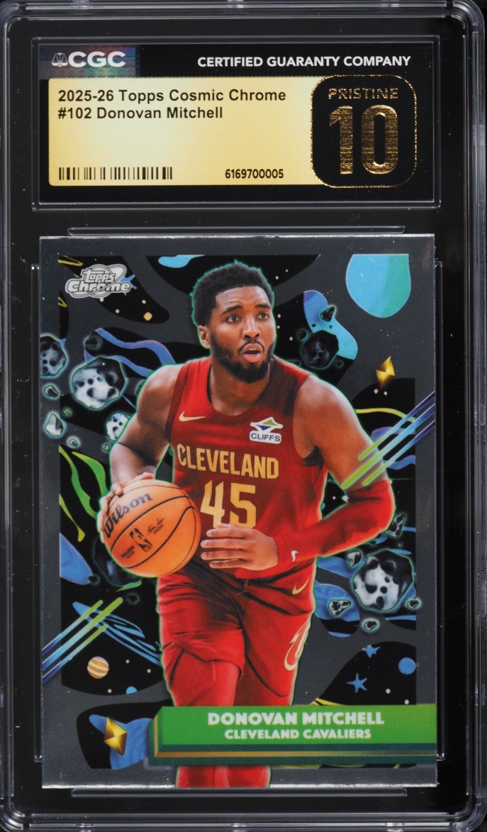2025 Topps Chrome Cosmic Donovan Mitchell #102 CGC 10 PRISTINE
