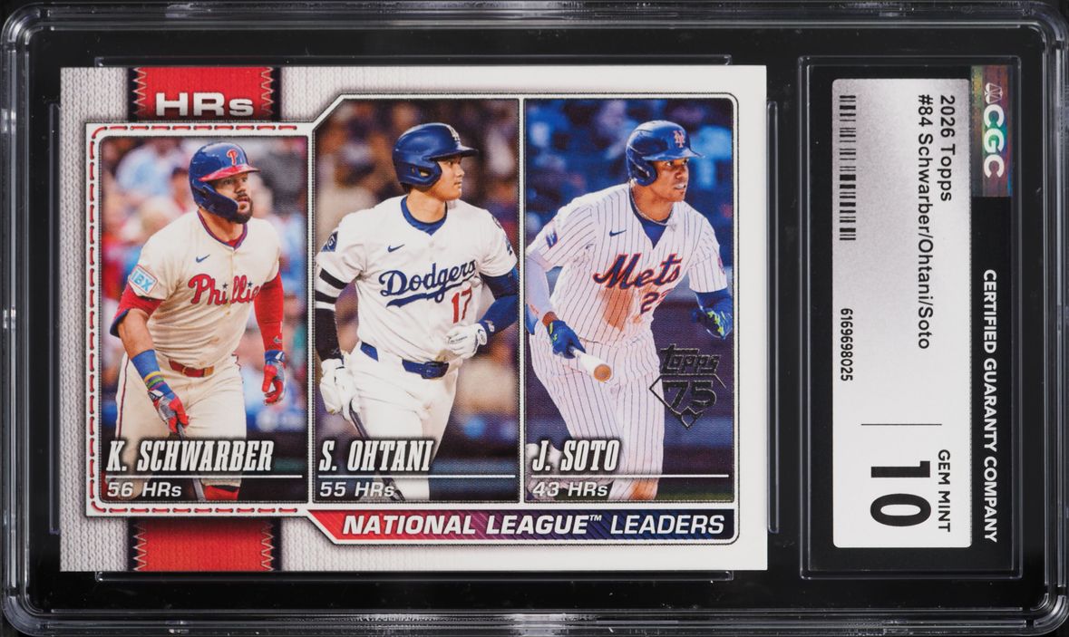 2026 Topps Kyle Schwarber Shohei Ohtani Juan Soto #84 CGC 10 GEM MINT