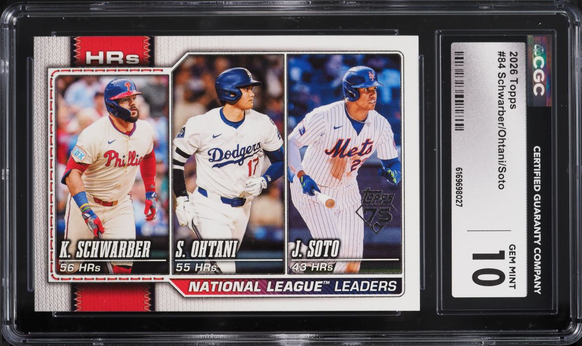 2026 Topps Kyle Schwarber Shohei Ohtani Juan Soto #84 CGC 10 GEM MINT