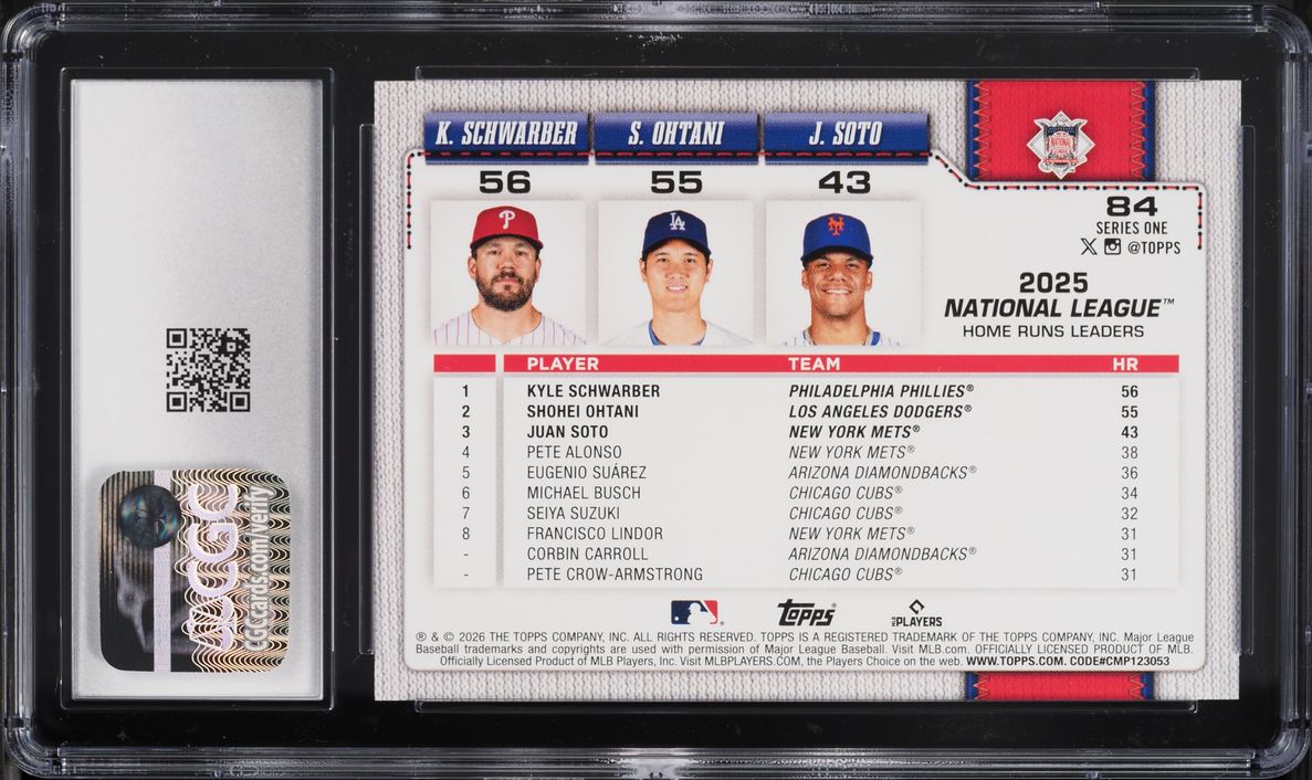 2026 Topps Kyle Schwarber Shohei Ohtani Juan Soto #84 CGC 10 GEM MINT
