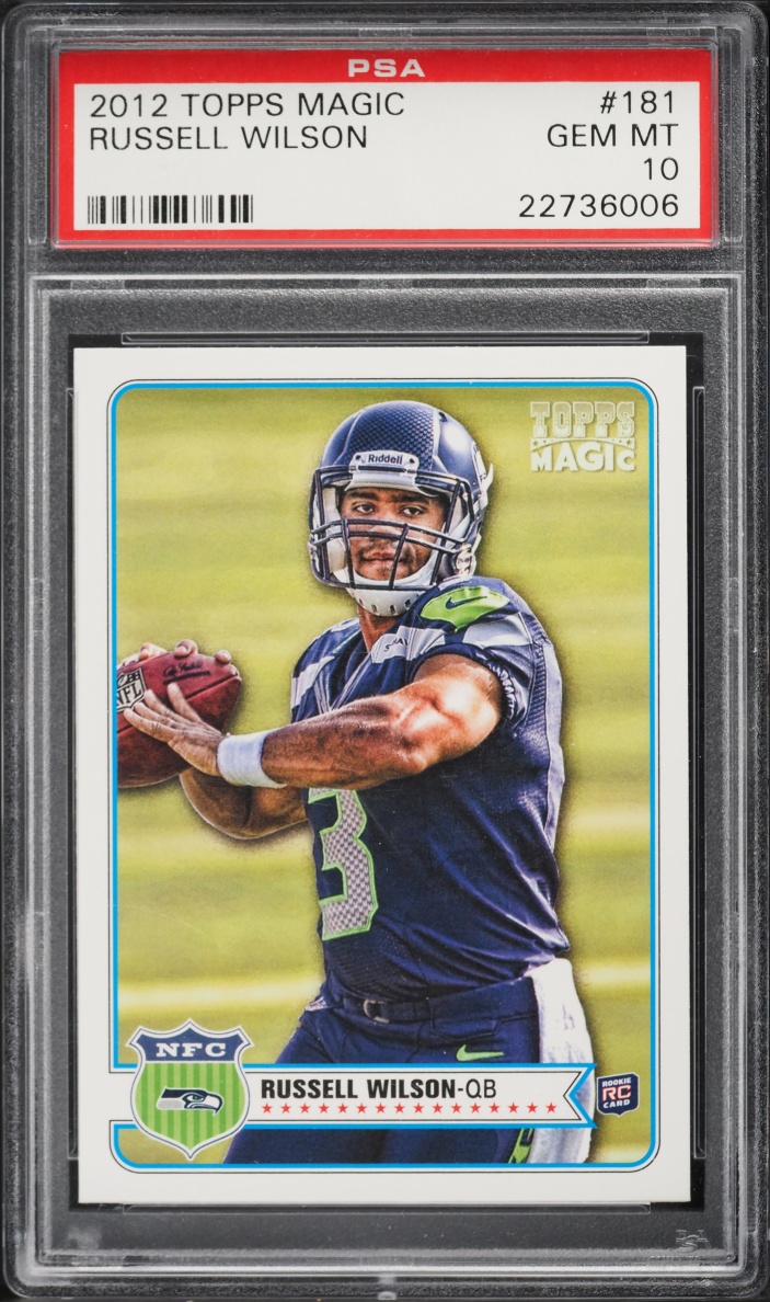 2012 Topps Football Magic Russell Wilson ROOKIE #181 PSA 10 GEM MINT