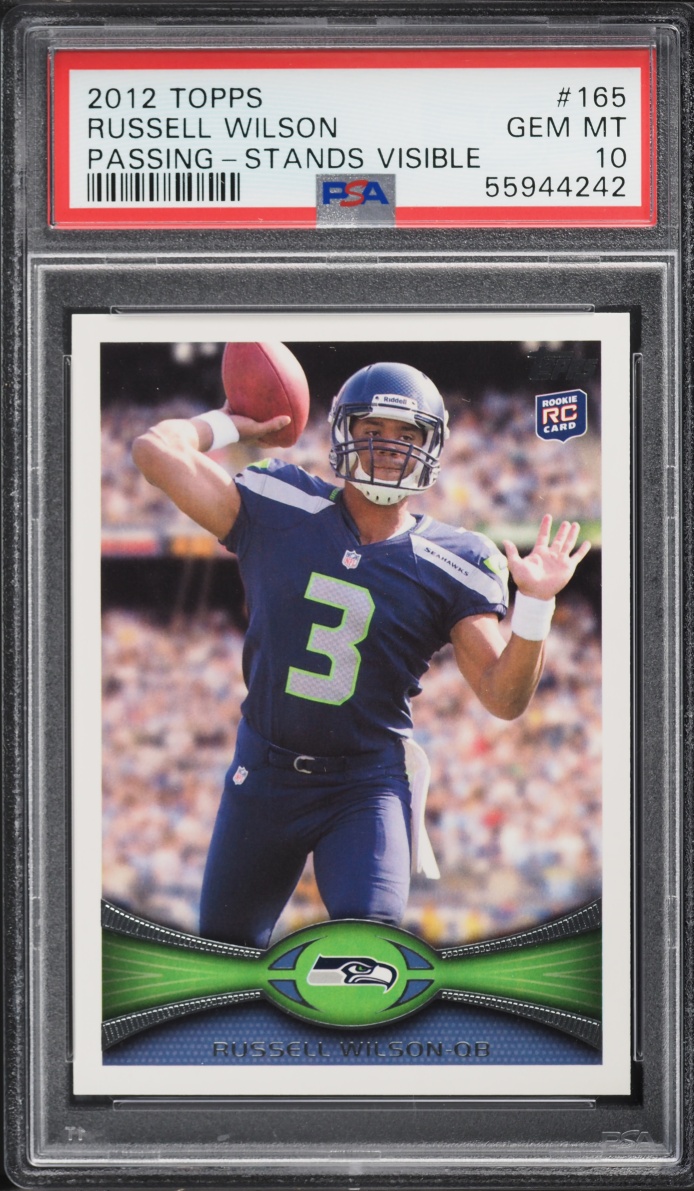 2012 Topps Passing Russell Wilson ROOKIE #165 PSA 10 GEM MINT