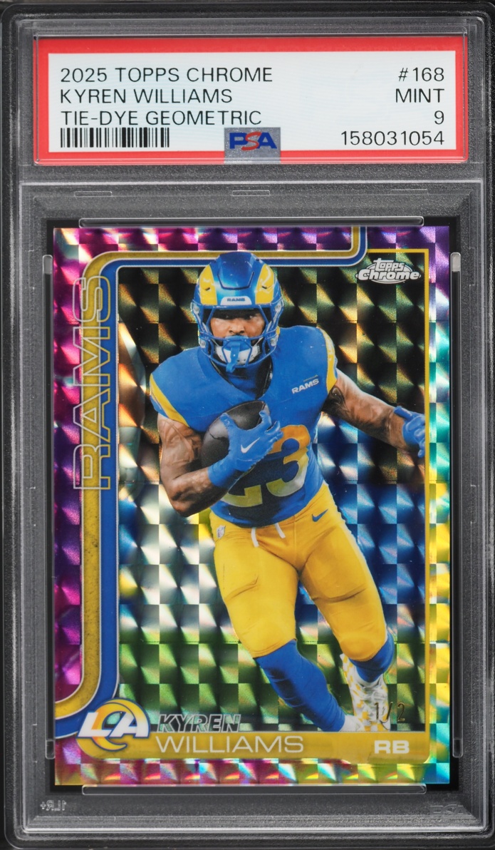 2025 Topps Chrome Tie-Dye Geometric Kyren Williams #168 PSA 9 MINT