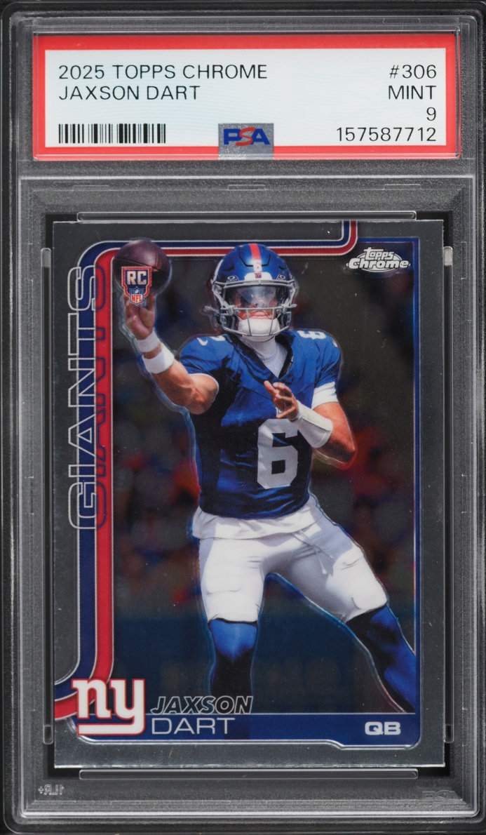 2025 Topps Chrome Jaxson Dart ROOKIE #306 PSA 9 MINT