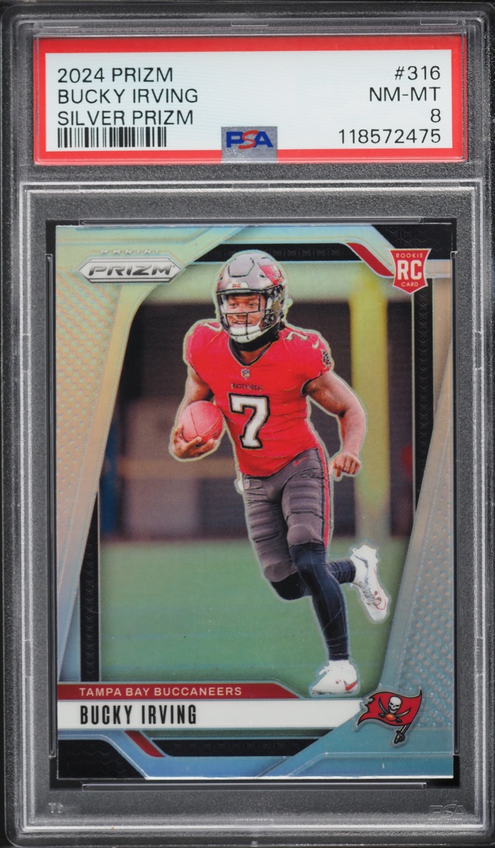 2024 Panini Prizm Silver Bucky Irving ROOKIE #316 PSA 8 NM-MT