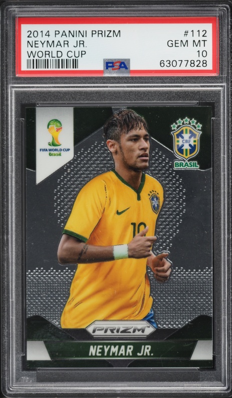 2014 Panini Prizm World Cup Neymar Jr AUTO #112 PSA/DNA 10 GEM