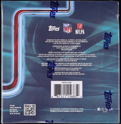 2025 Topps Chrome Football Sealed Mega Box, 7ct Packs