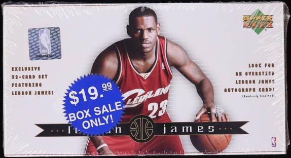2003 Upper Deck LeBron James Basketball Sealed Set, 30ct Cards