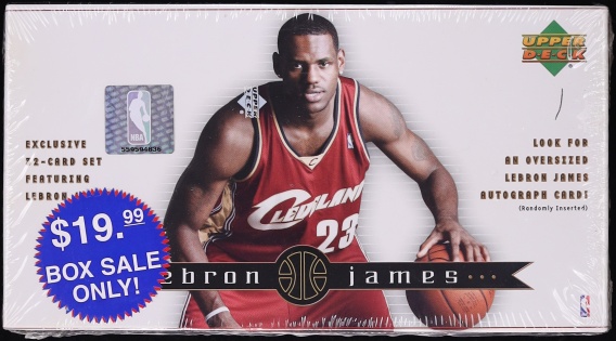2003 Upper Deck LeBron James Basketball Sealed Set, 30ct Cards