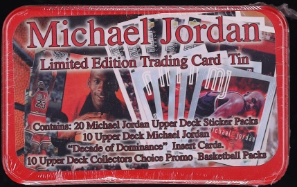 Upper Deck Michael Jordan Limited Edition Trading Card Tin, 20ct Cards