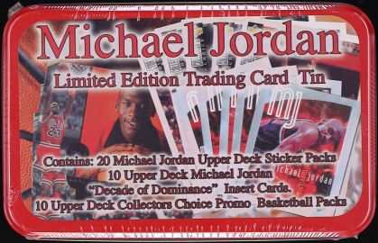 Upper Deck Michael Jordan Limited Edition Trading Card Tin, 20ct Cards