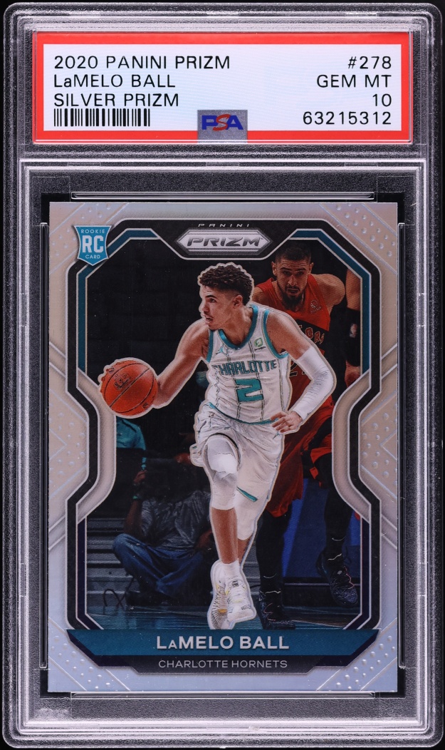2020 Panini Prizm Silver LaMelo Ball ROOKIE #278 PSA 10 GEM MINT