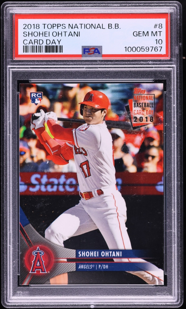 2018 Topps National Baseball Card Day Shohei Ohtani ROOKIE #8 PSA 10 GEM MINT