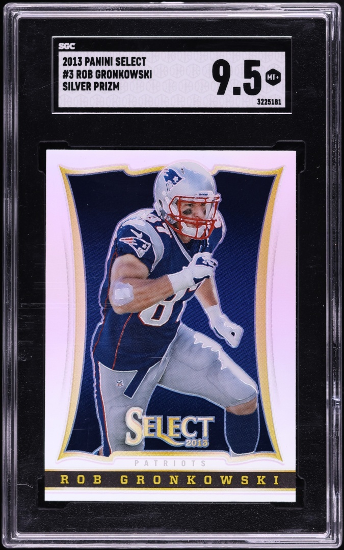 2013 Select Silver Prizm Rob Gronkowski #3 SGC 9.5 MINT+