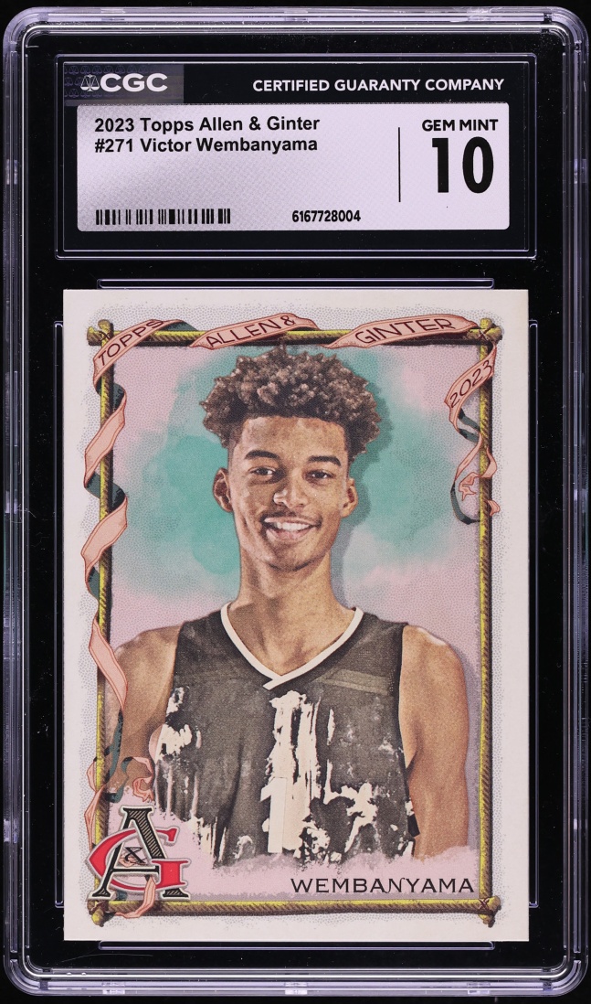 2023 Topps Allen & Ginter Victor Wembanyama ROOKIE #271 CGC 10 GEM MINT