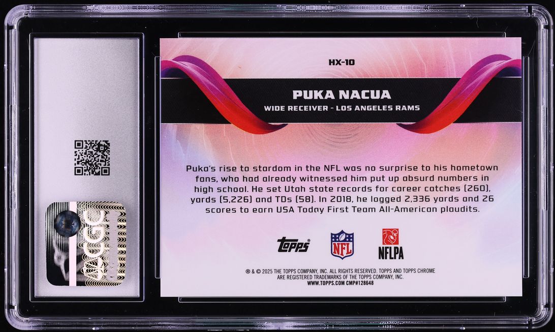 2025 Topps Chrome Helix Puka Nacua #HX-10 CGC 10 GEM MINT