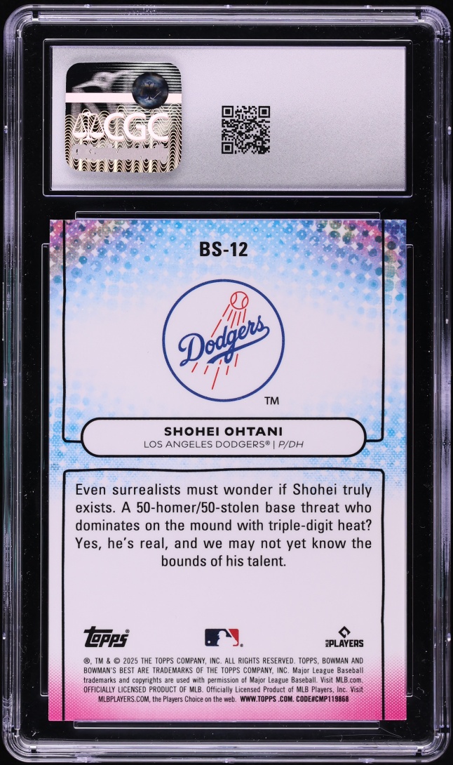 2025 Bowman's Best Showpieces Shohei Ohtani #BS-12 CGC 10 GEM MINT