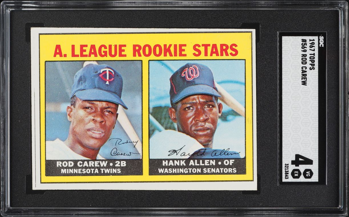 1967 Topps Rod Carew Hank Allen ROOKIE #569 SGC 4 VGEX