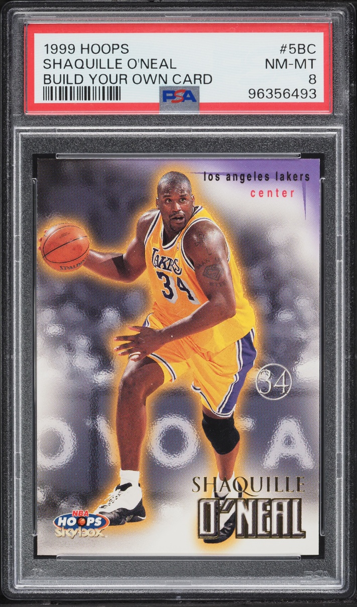 1999 Hoops Build Your Own Card Shaquille O'Neal /250 #5BC PSA 8 NM-MT