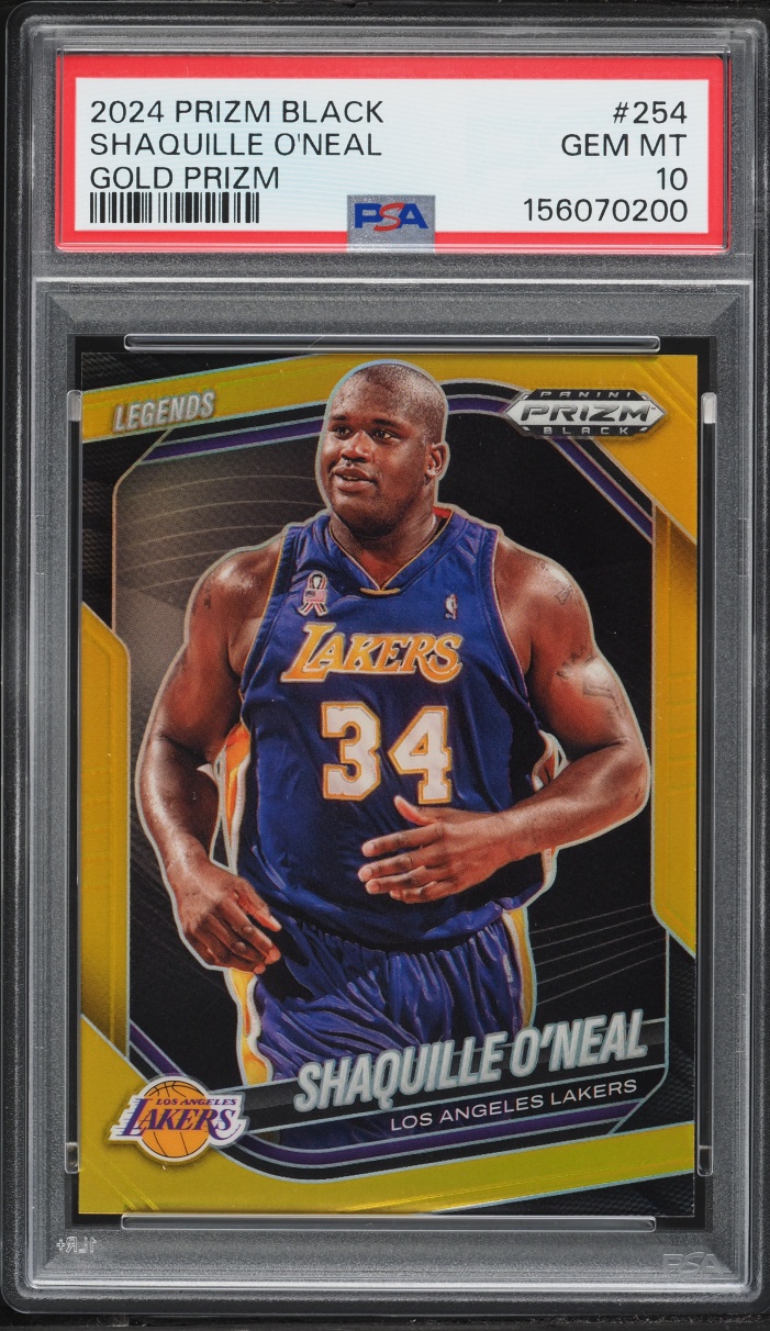2024 Panini Prizm Black Gold Shaquille O'Neal /10 #254 PSA 10 GEM MINT
