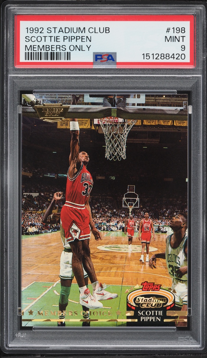 1992 Stadium Club Members Only Scottie Pippen #198 PSA 9 MINT