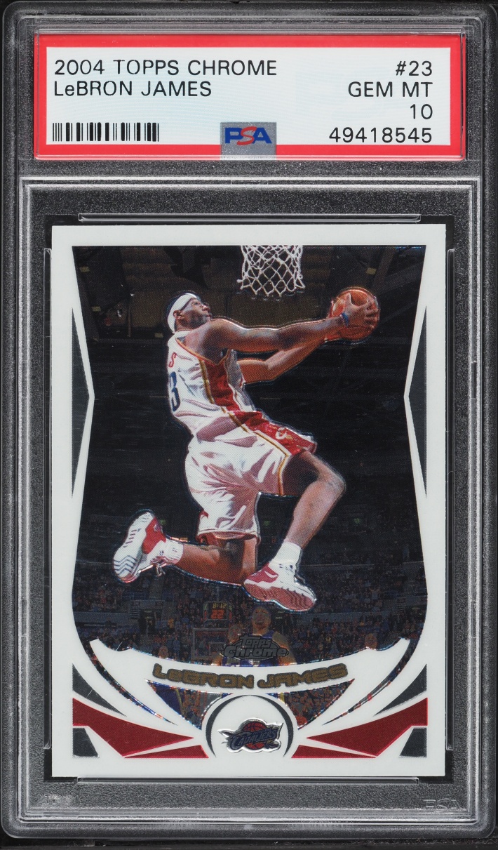 2004 Topps Chrome LeBron James #23 PSA 10 GEM MINT