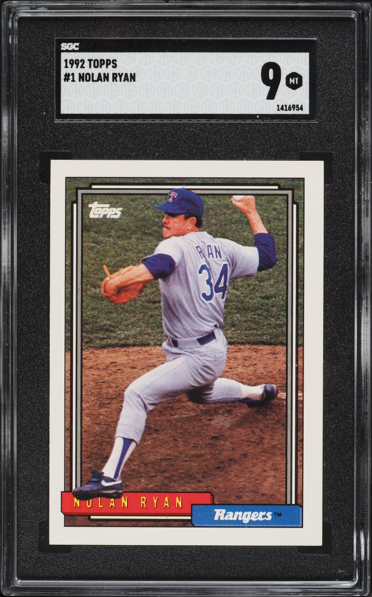 1992 Topps Nolan Ryan #1 SGC 9 MINT
