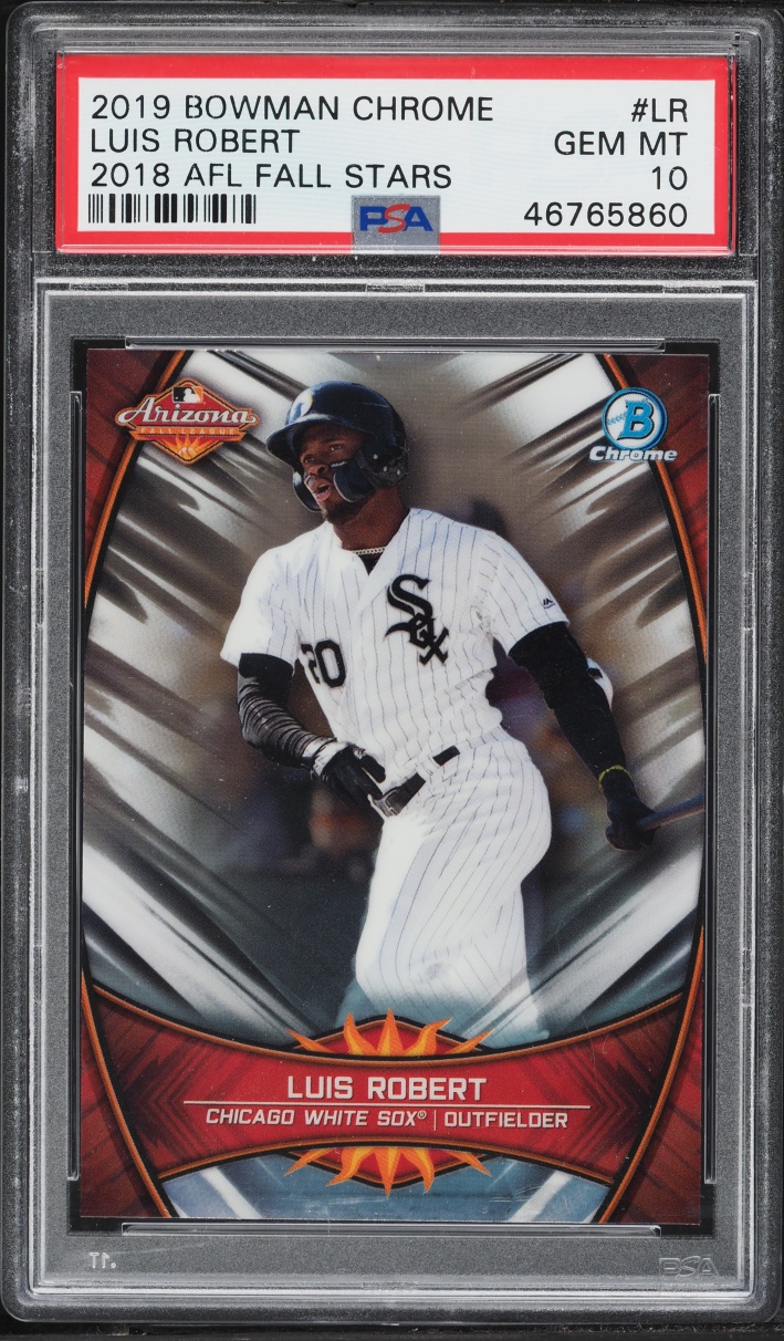 Luis Robert #AFL-LR 2019 Bowman Chrome Baseball 2018 AFL Fall Stars Autographs