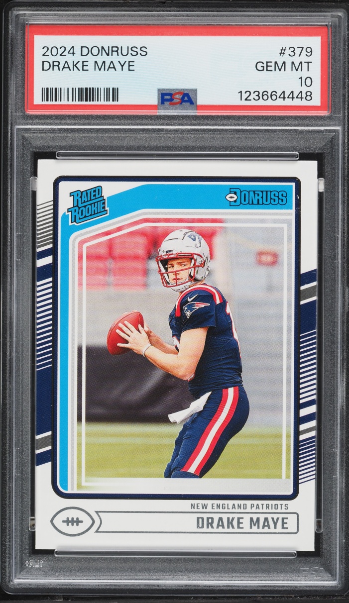 2024 Donruss Football Drake Maye ROOKIE #379 PSA 10 GEM MINT