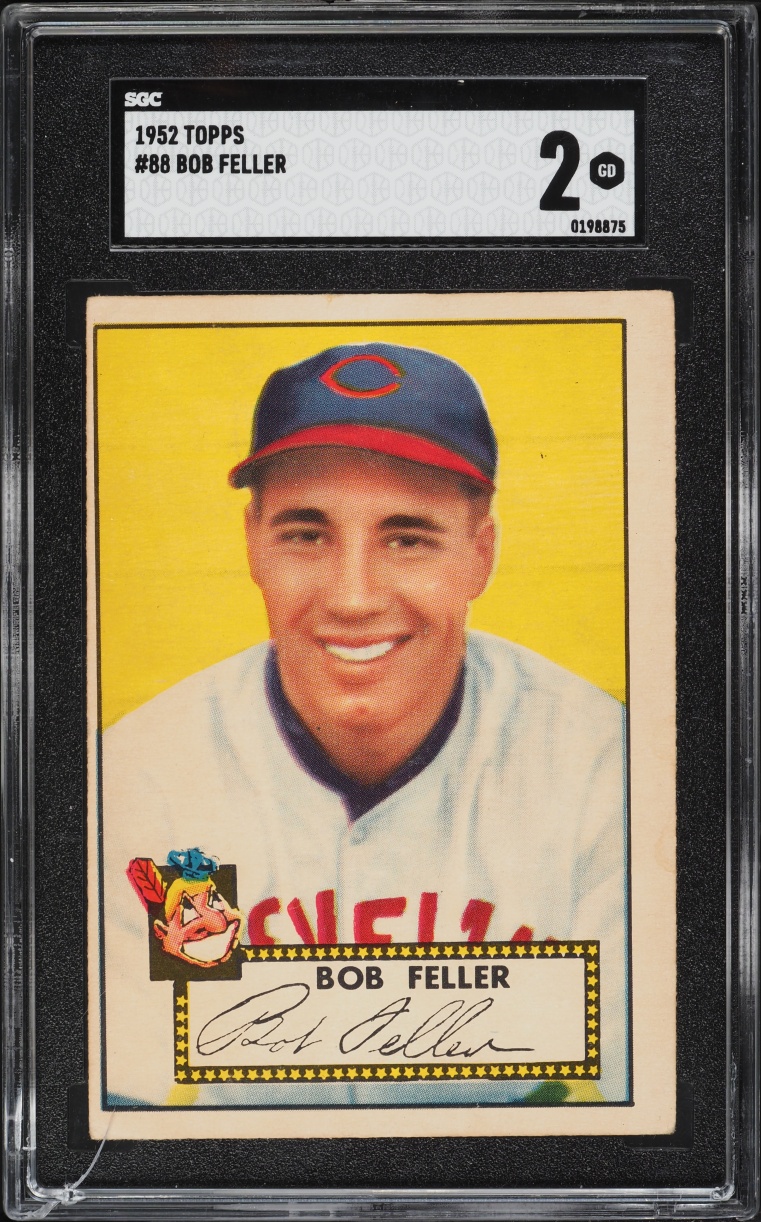1952 Topps Bob Feller #88 SGC 2 GD